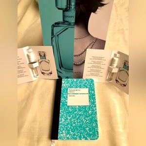 Tiffany & Co. 2 Sample Perfumes with a small note book
